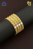 Prosperity Bloom Ruby Bangle Set