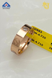 Screw-Motif Rose Gold Band