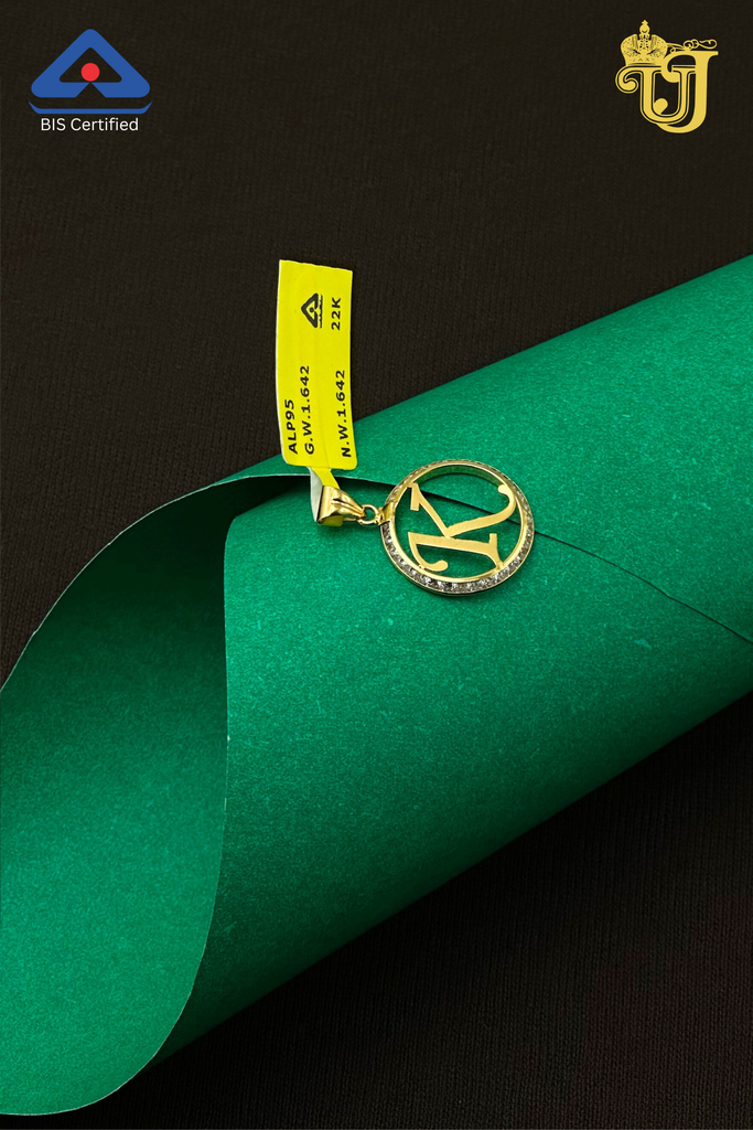Letter 'K' Alphabet Pendant
