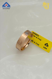 Screw-Motif Rose Gold Band
