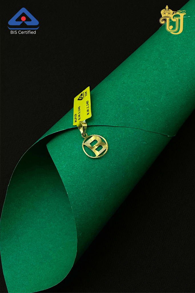 Letter 'B' Alphabet Pendant