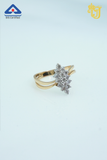 Elegant Diamond Point Ring