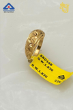 Floral Textured Gold Band