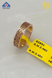 Greek Key Pattern Rose Gold Band