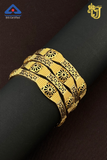 Sunburst Floral Bangle Set