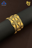 Sunburst Floral Bangle Set