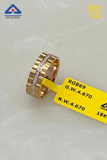 Stone-Encrusted Gold Band