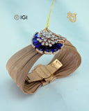 The Rose Gold Indigo Wing Bracelet