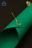 Stone-Studded Gold "L" Pendant