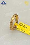 Geometric Rhythm Gold Band