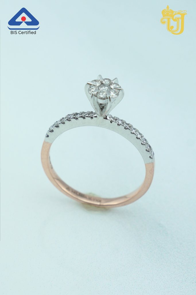 Shimmering Crown Solitaire Ring