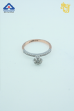 Shimmering Crown Solitaire Ring