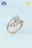Sparkling Petal Flow Ring
