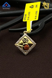 Geometric Om Glow Charm Pendant