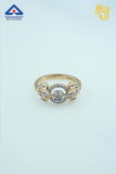 Luminous Petal Loop Ring