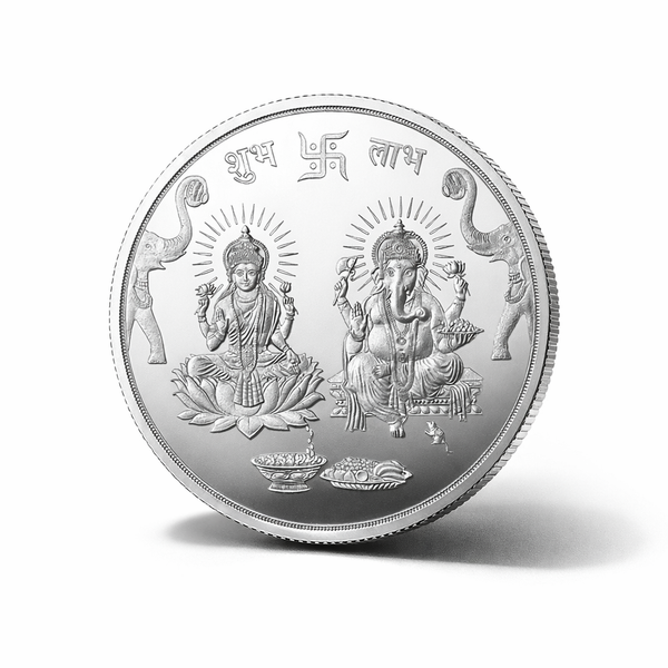 Laxmi-Ganesha Shubh Labh Silver Coin