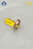 Two-Tone Textured Gold Band