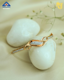 Twisted Elegance Stone-Studded Ladies Bracelet