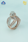 Rose Gold Floral Cluster Ring