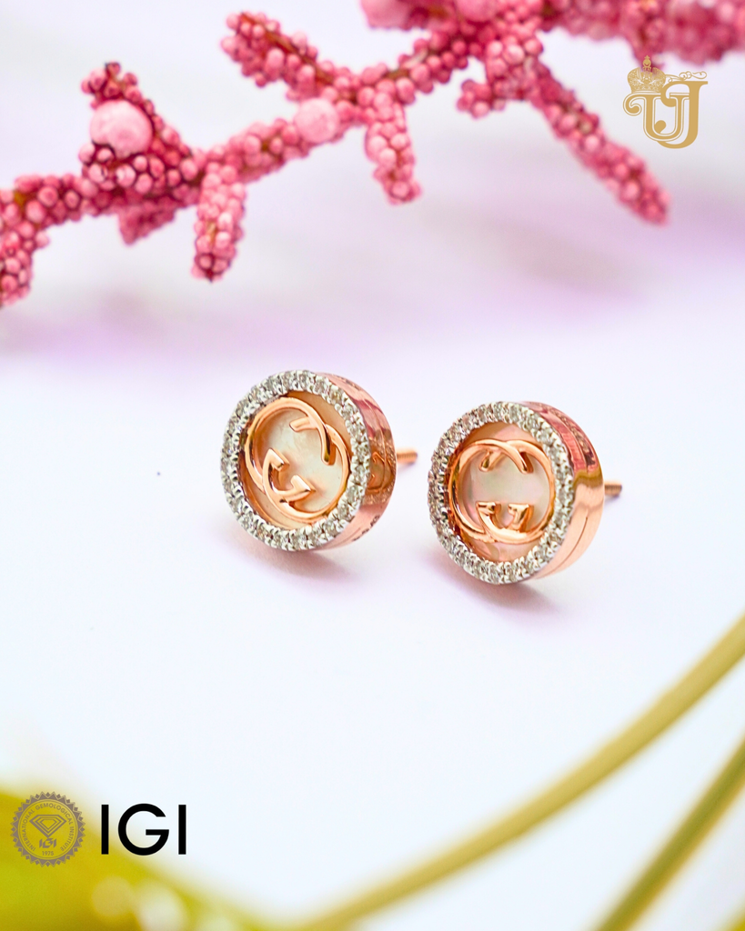 Elite Rose Gold Icon Earrings