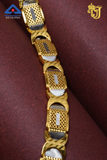 Two-Tone Oval-Link Men’s Bracelet