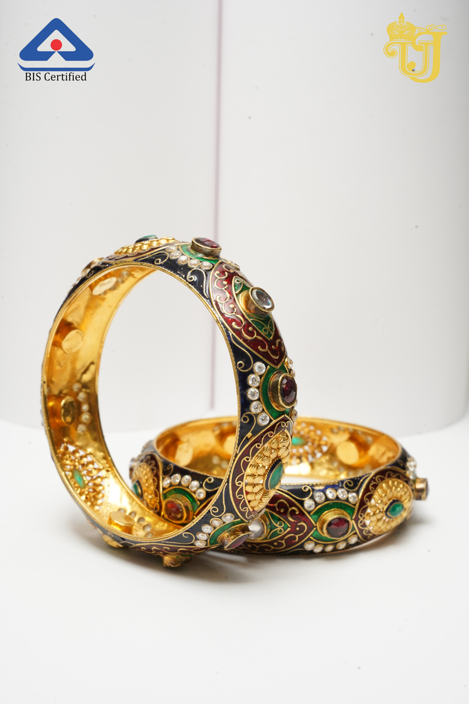 Royal Meenakari Fusion Kada Set