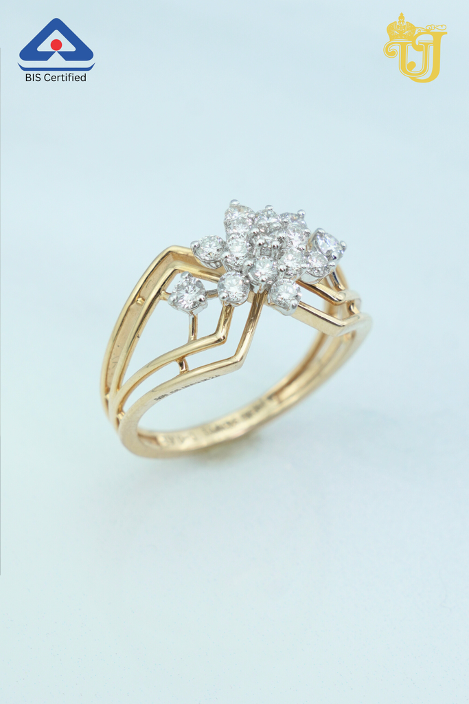 Modern Petal Peak Ring