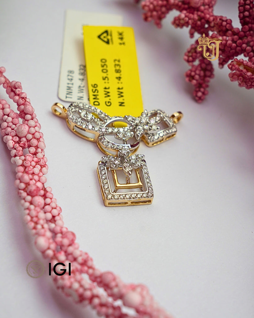 The Geometric Bloom Drop Mangalsutra