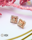 Geometric Flare Rose Gold Tops