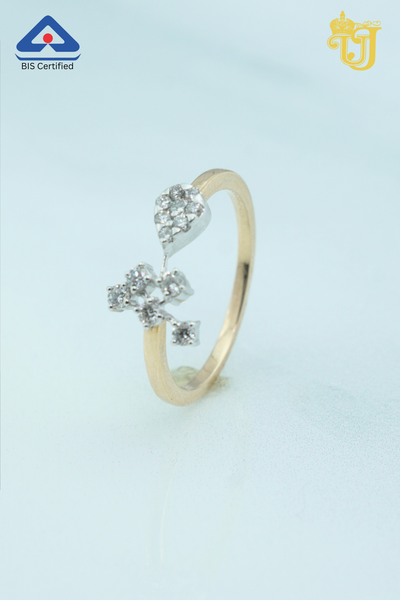Minimalist Teardrop & Starburst Ring