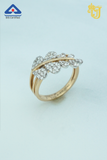 Luminous Leaf Branch Ring