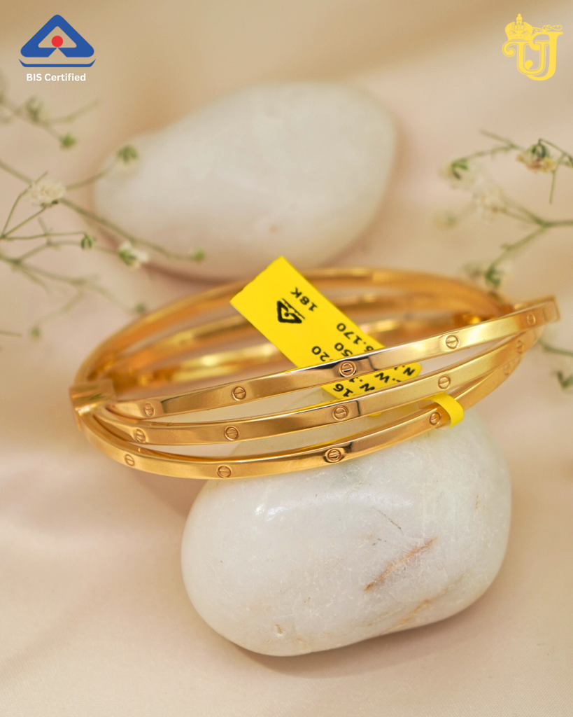 Triple Bond Multi-Tone Screw Ladies Bracelet