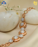 Infinity Shine" Rose Gold Statement Ladies Bracelet