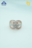 Rose Gold Floral Cluster Ring