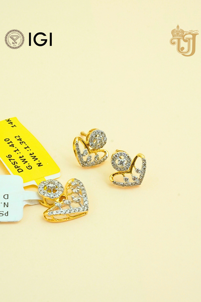 The Diamond Heart-Bloom Pendant Set