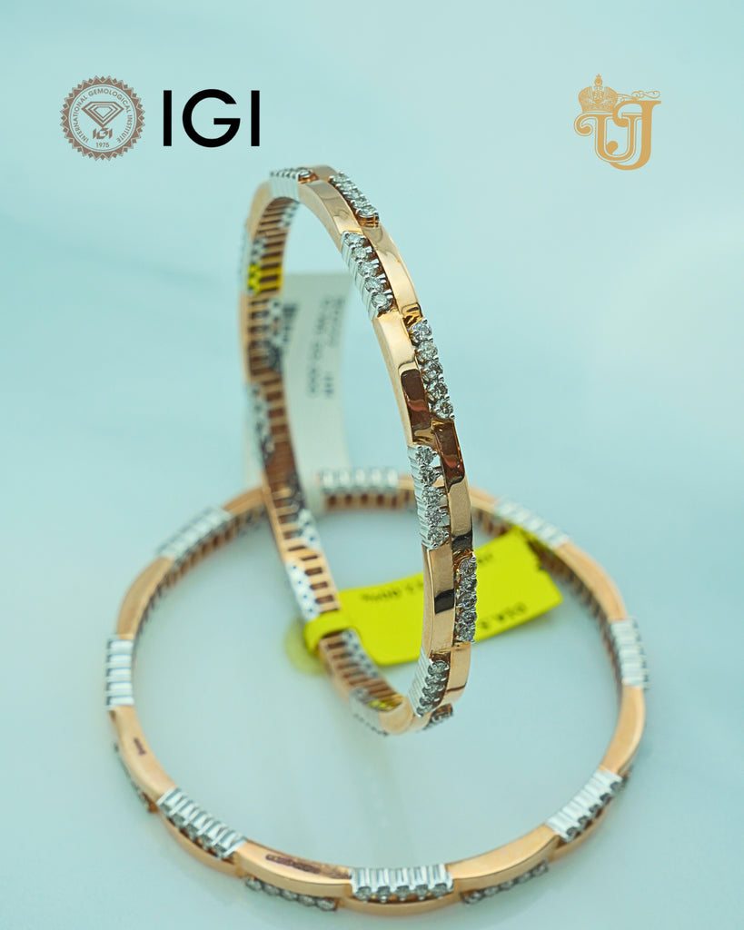 Celestial Wave Diamond Bangles