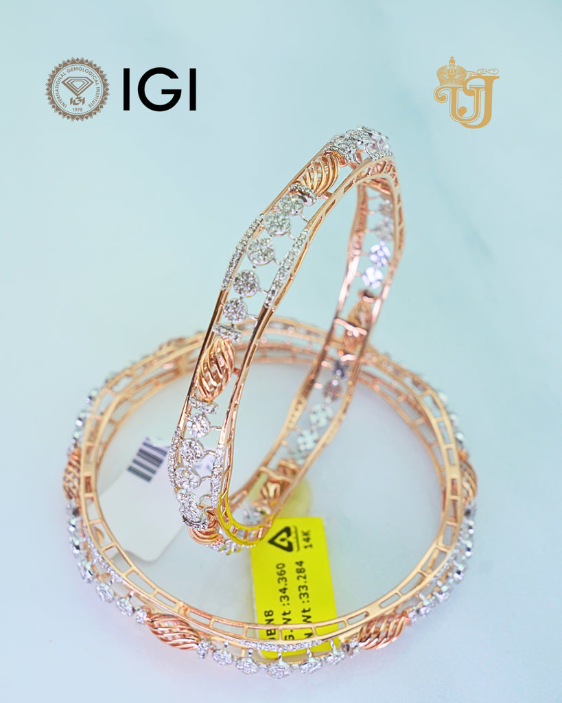 Spring Blossom Diamond Bangle
