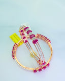 Oceanic Curve Diamond Bangle
