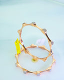 Radiant Spring Blossom Pair Bangle