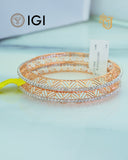 Interlocked Infinity Rose Bangle