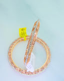 Interlocked Infinity Rose Bangle