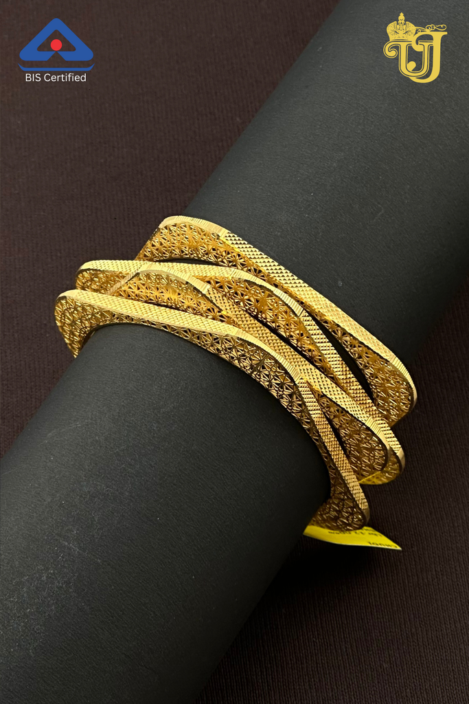 Designer Laser-Cut Square Bangle
