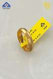 Embossed Pattern Gold Band