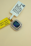 The Empress Blue Emerald Pendant Set
