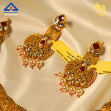 Kundan-Pearls Antique Gold Set