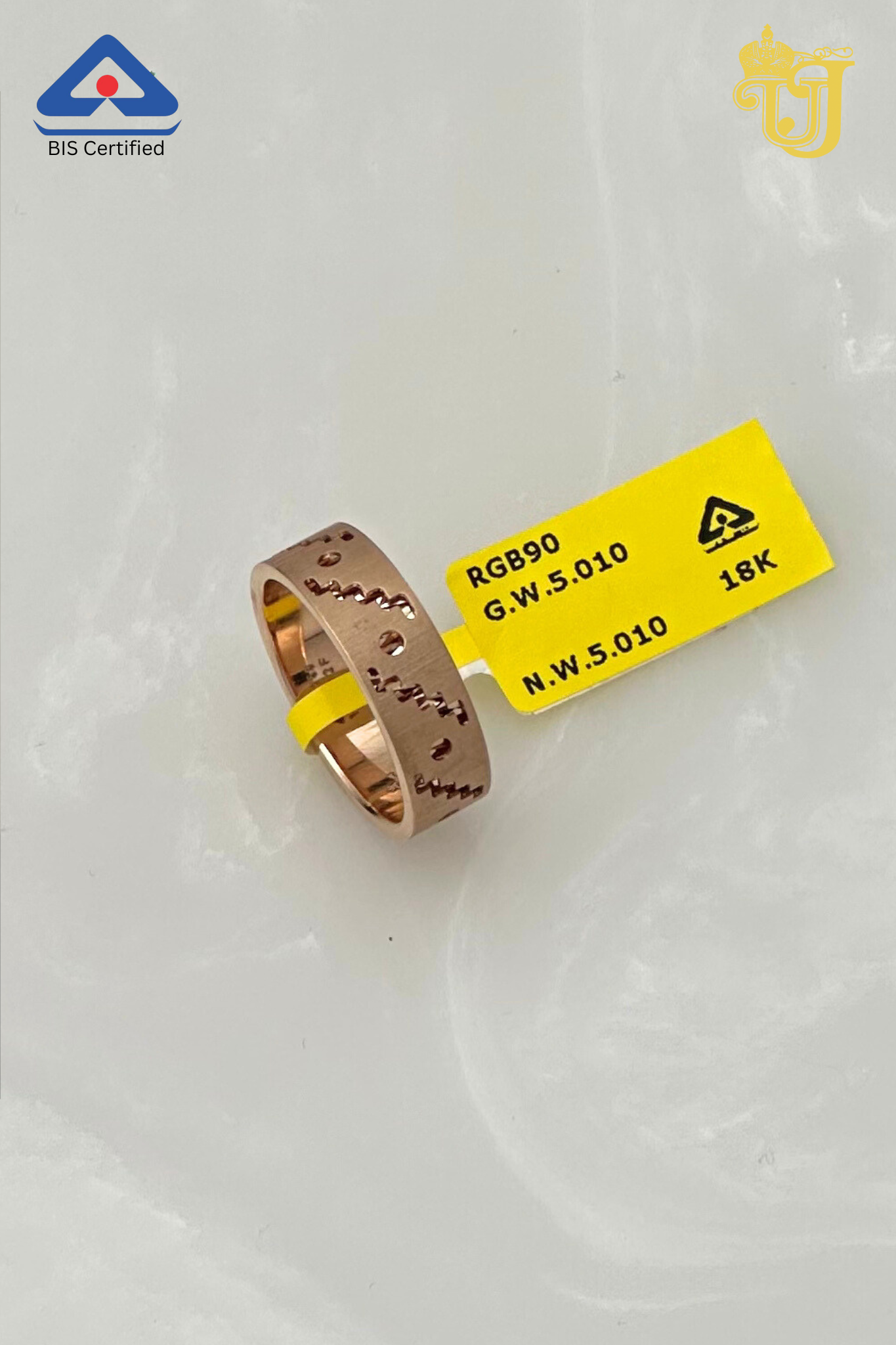 Rose Gold Band Hallmark(RGB651)