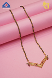 Royal V-Shaped Gemstone Mangalsutra