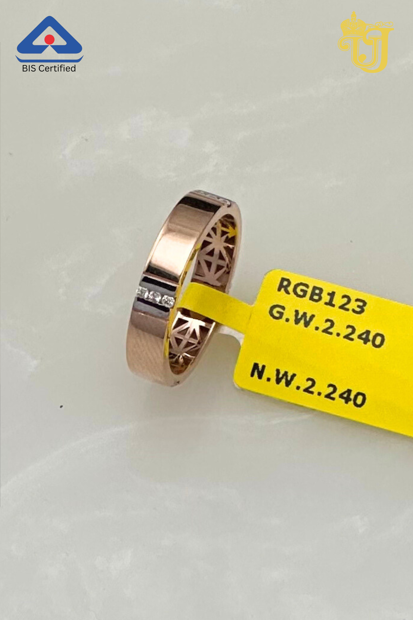 Rose Gold Band Hallmark(RGB963)