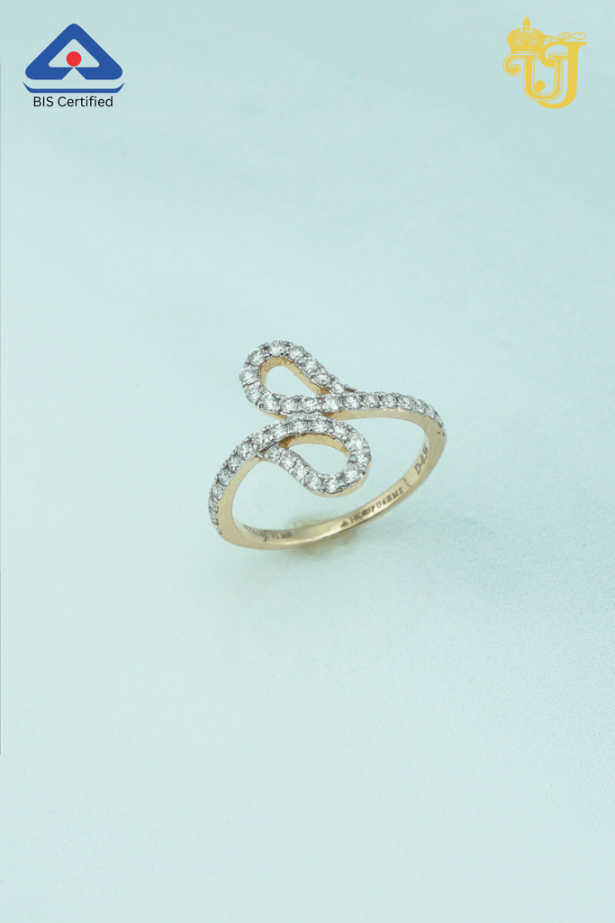 Sparkling Infinity Twist Ring