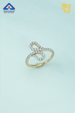 Sparkling Infinity Twist Ring